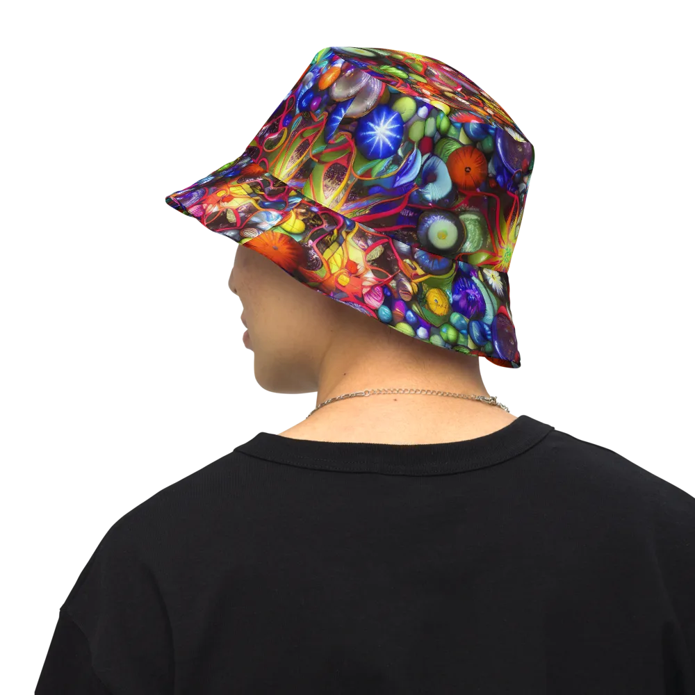 Euphoric Sphere on Reversible Bucket Hat — Back Inside