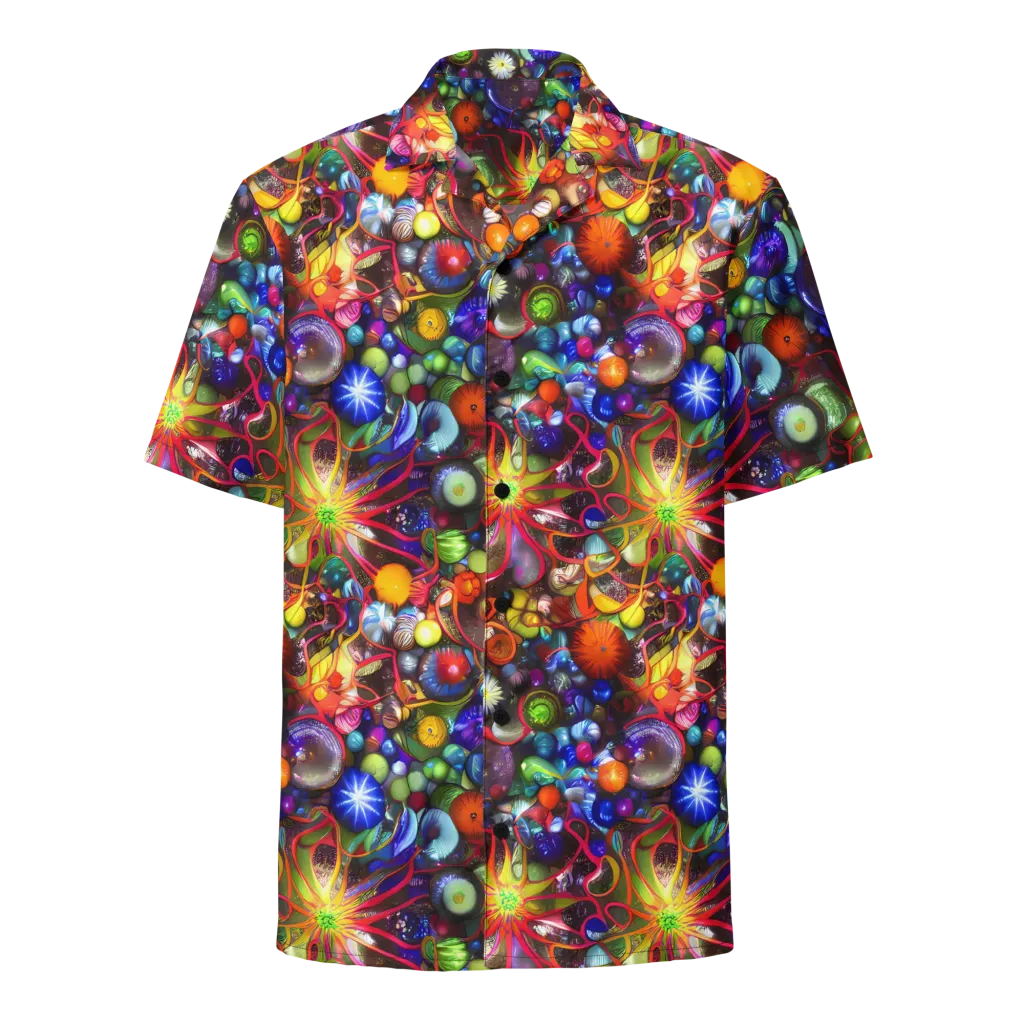 Euphoric Sphere on Button Shirt — Front