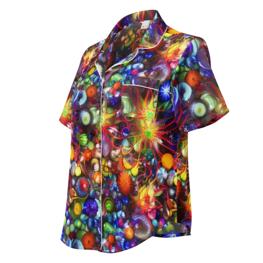Euphoric Sphere on a Women's Short Sleeve Pajama Top
