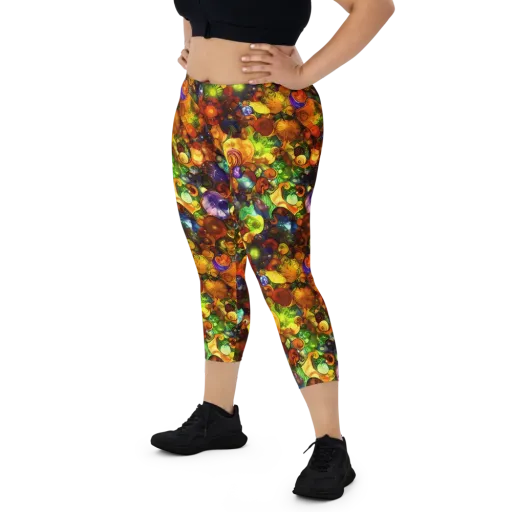 Spirals of Splendor on a Capri Leggings
