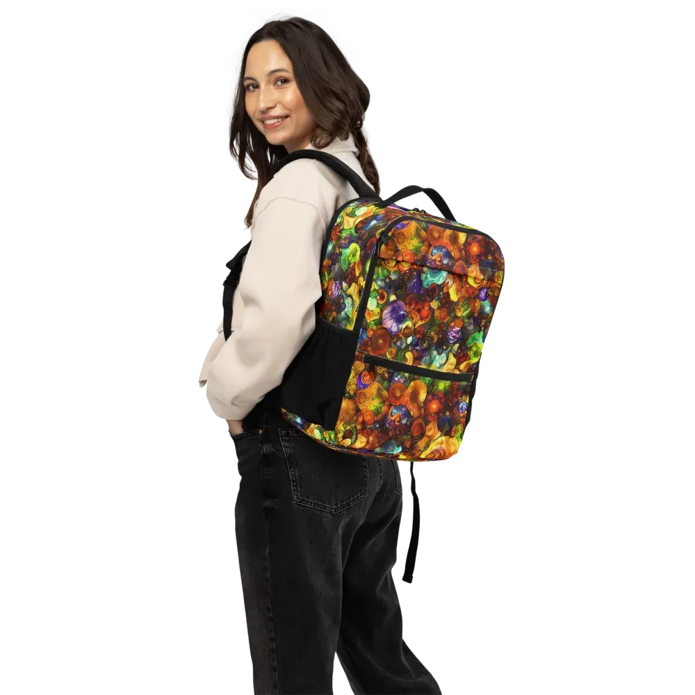 Spirals of Splendor on Utility Backpack — Back