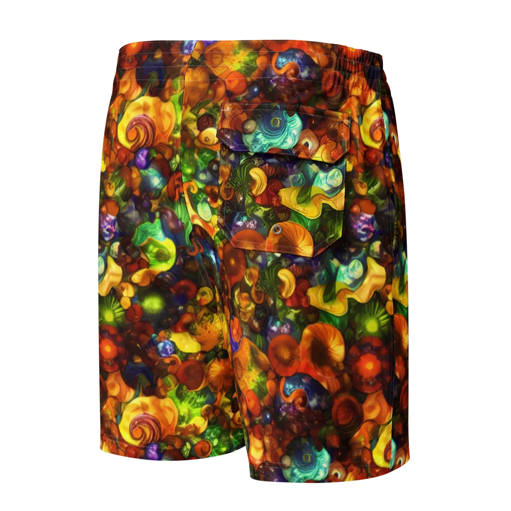 Spirals of Splendor on Men's Board Shorts — Back