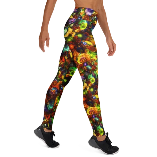 Spirals of Splendor on a Yoga Leggings