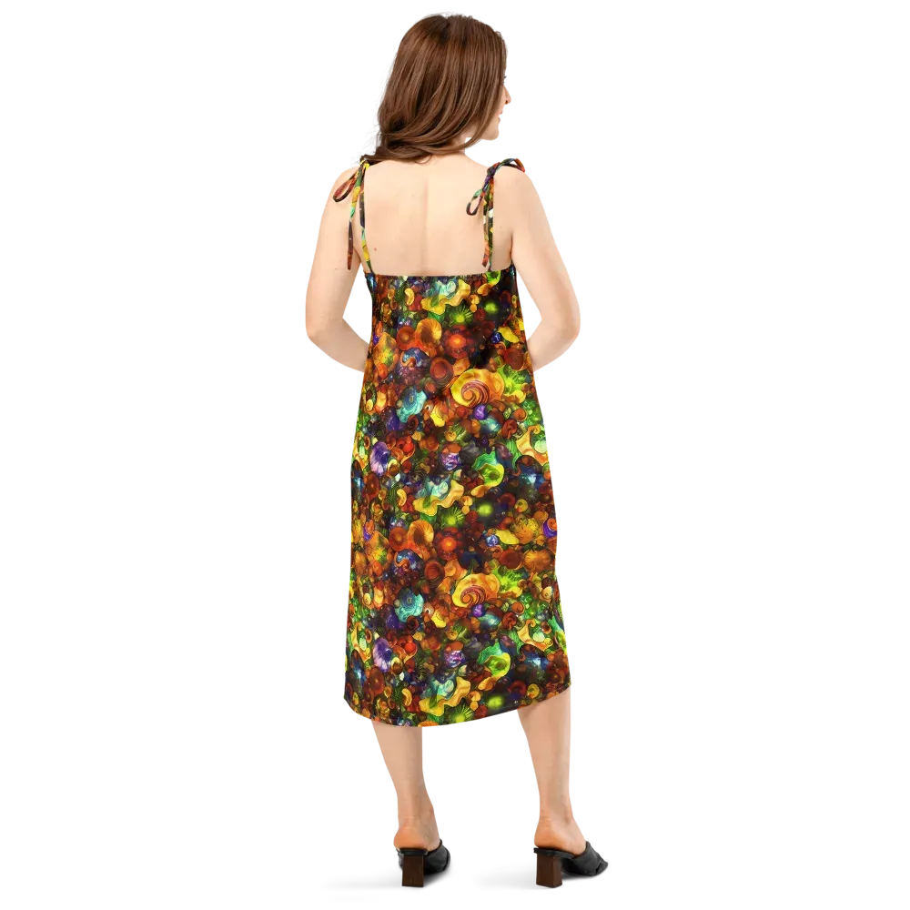 Spirals of Splendor on Slip Dress — Back