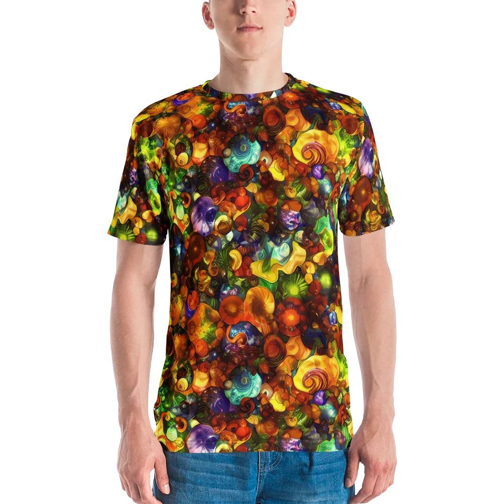 Spirals of Splendor on Men's Crew Neck T-Shirt — Front