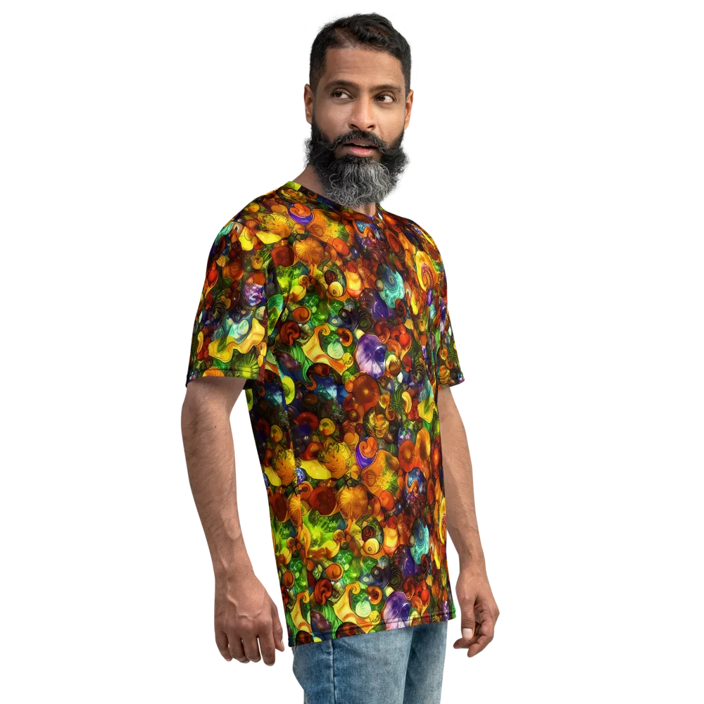 Spirals of Splendor on Men's Crew Neck T-Shirt — Right