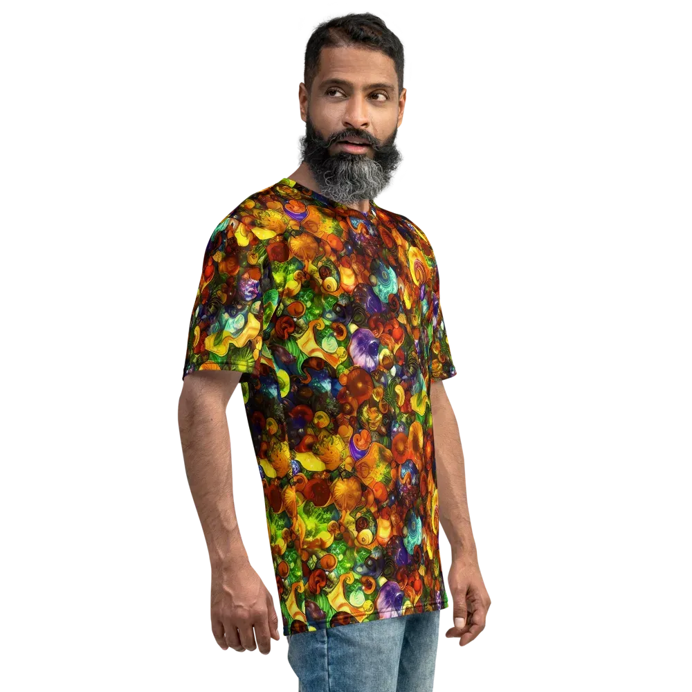 Spirals of Splendor on Men's Crew Neck T-Shirt — Right