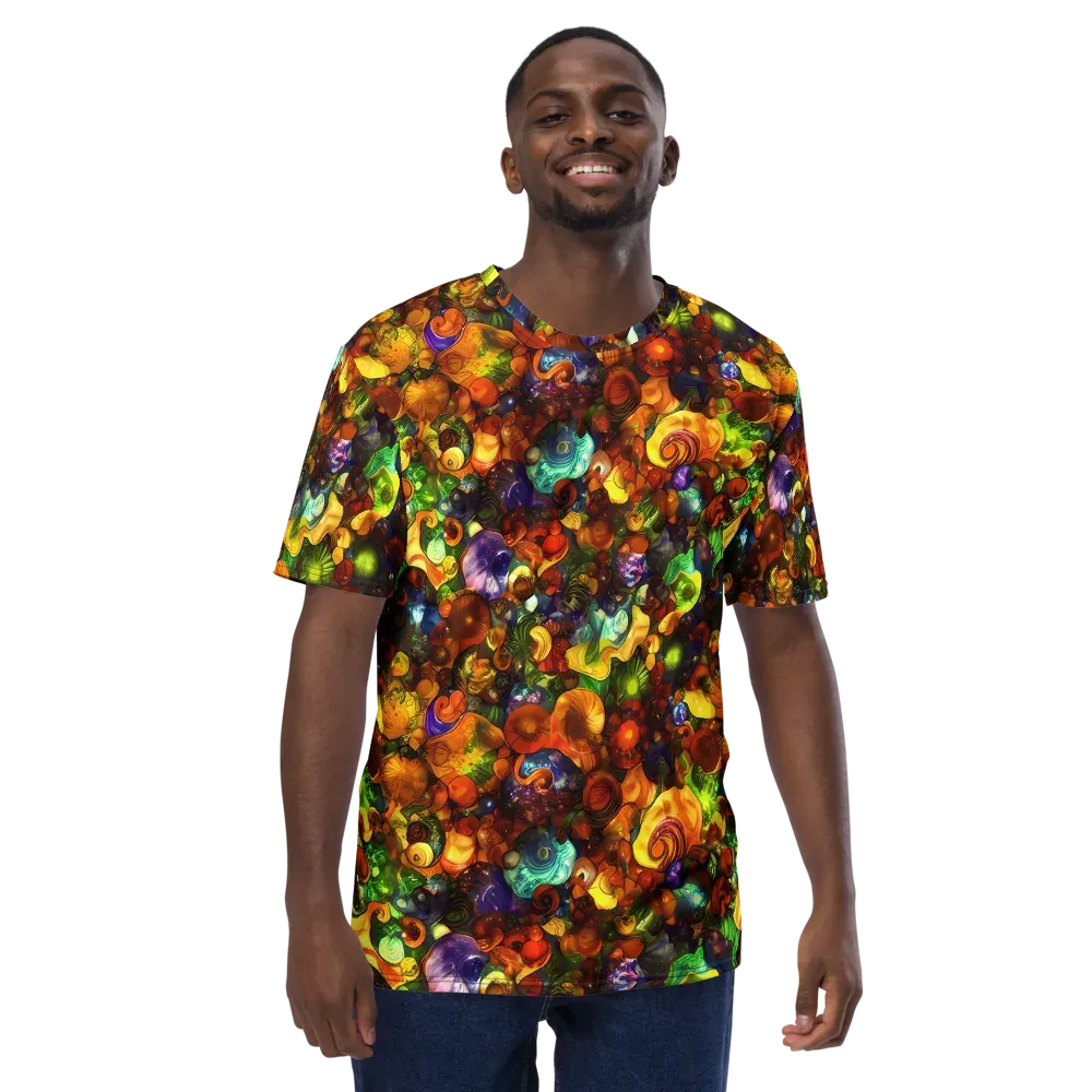Spirals of Splendor on Men's Crew Neck T-Shirt — Front