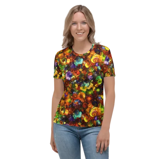 Spirals of Splendor on a Women's Crew Neck T-Shirt