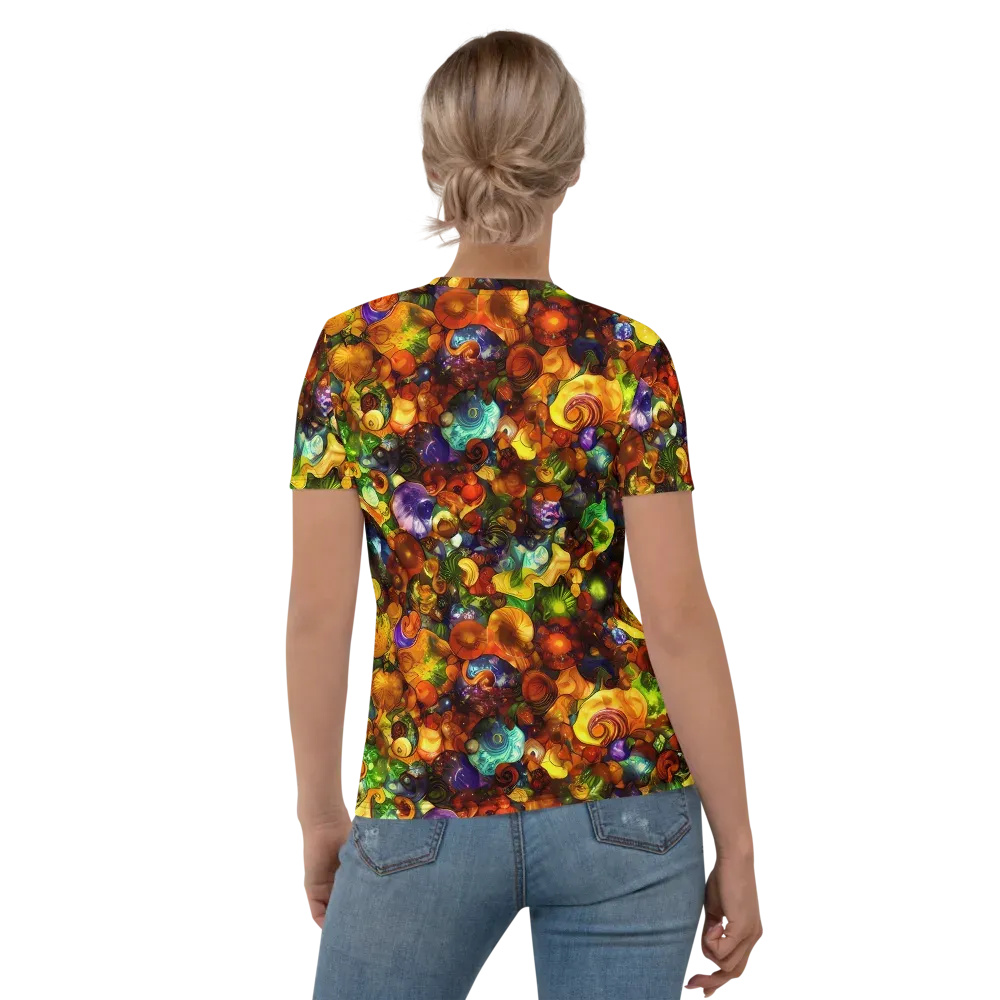 Spirals of Splendor on Women's Crew Neck T-Shirt — Back