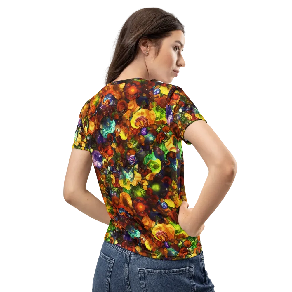 Spirals of Splendor on Women's Crew Neck T-Shirt — Back