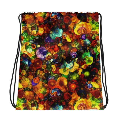 Spirals of Splendor on a Drawstring Bag
