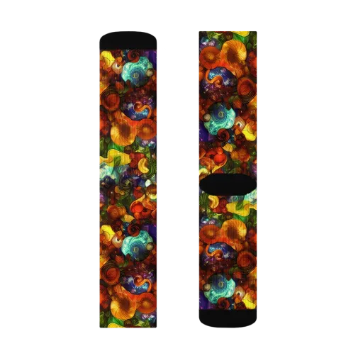 Spirals of Splendor on a Socks