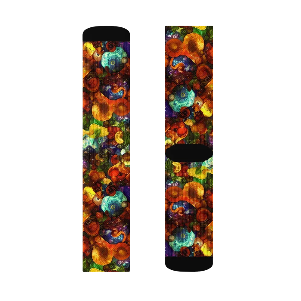 Spirals of Splendor on Socks — Right Sock