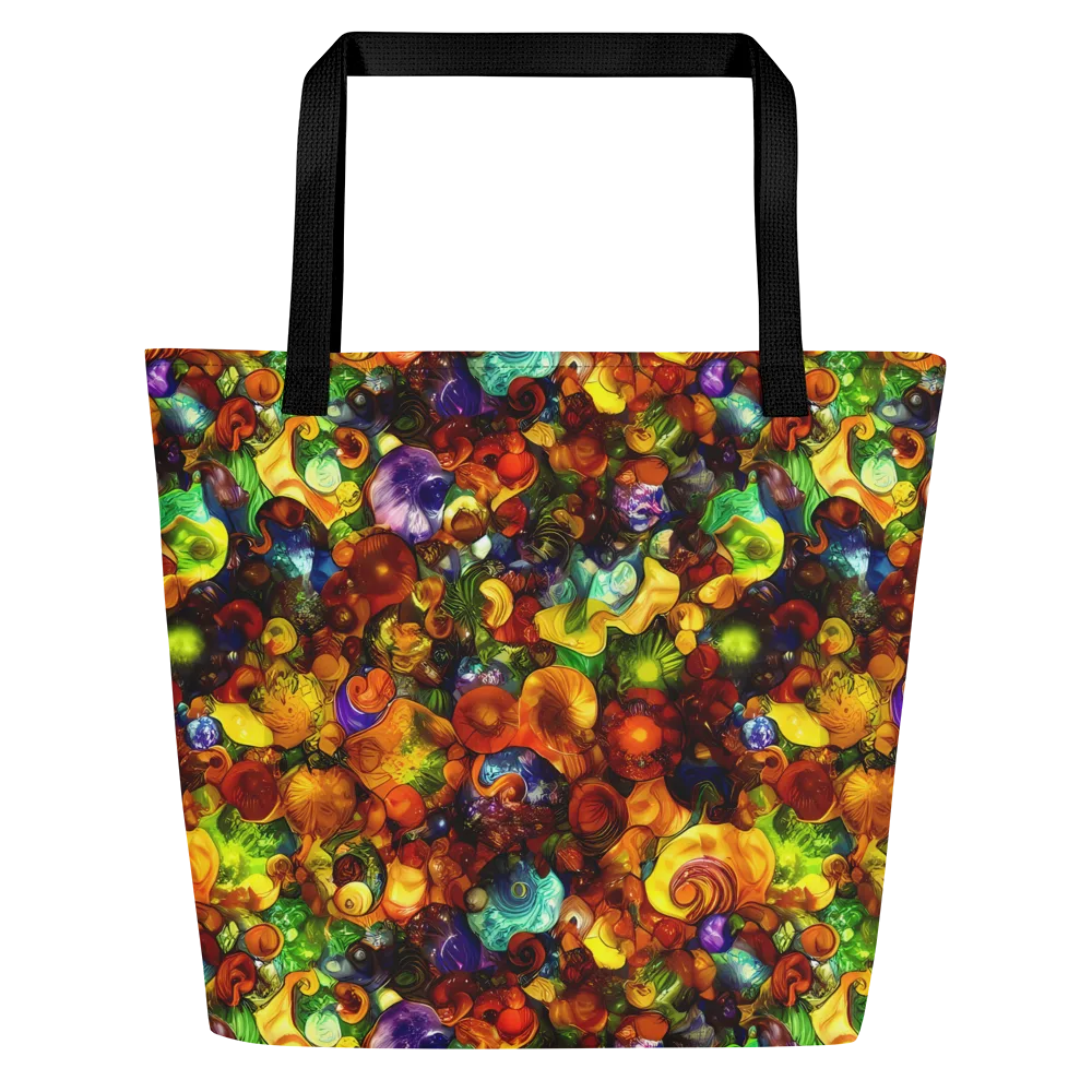 Spirals of Splendor on Large Tote Bag W/ Pocket — Front