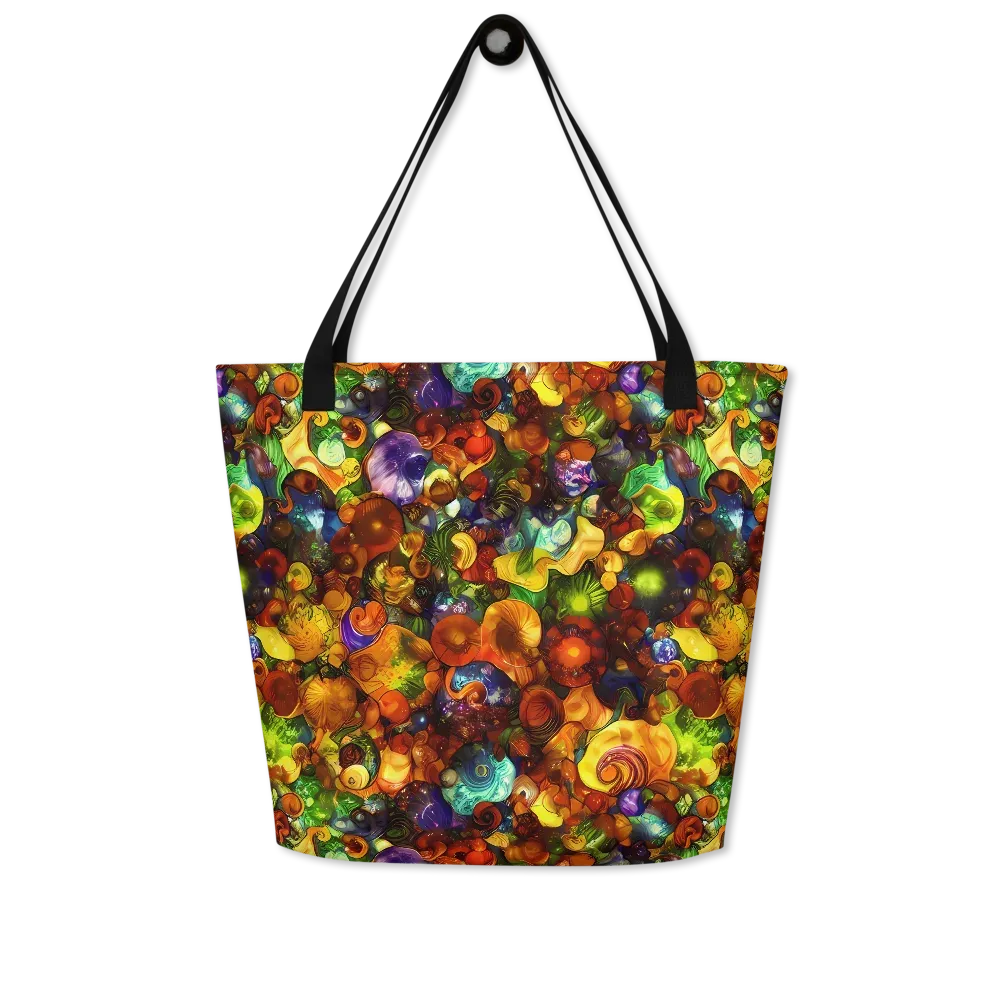 Spirals of Splendor on Large Tote Bag W/ Pocket — Front