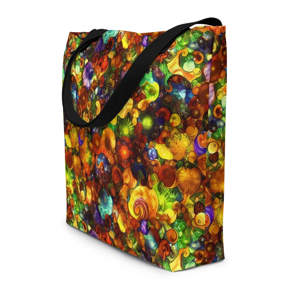 Spirals of Splendor on Large Tote Bag W/ Pocket — Front