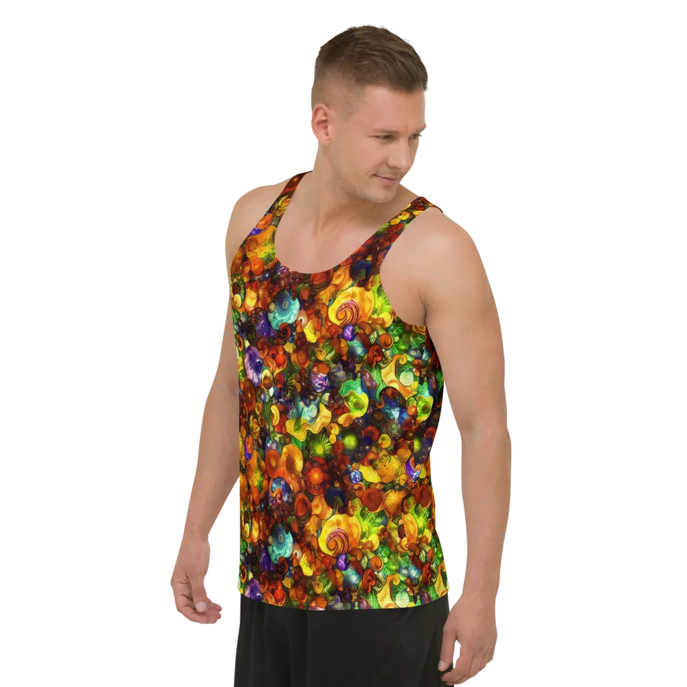 Spirals of Splendor on Men's Tank Top — Left Front