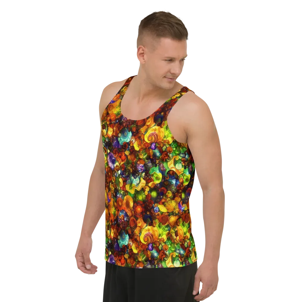 Spirals of Splendor on Men's Tank Top — Left Front