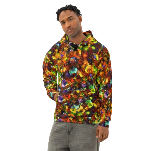Spirals of Splendor on a Cotton Hoodie
