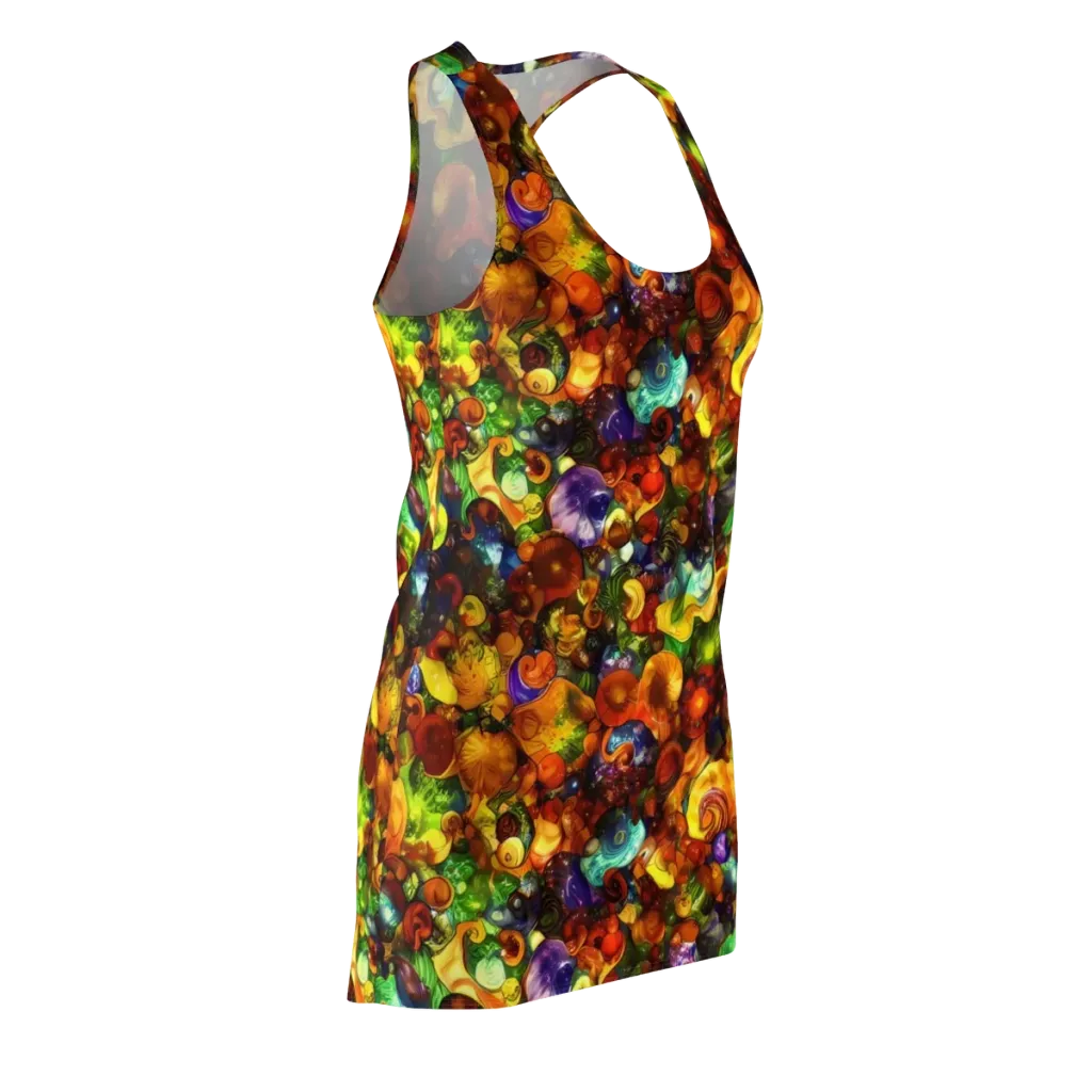 Spirals of Splendor on Racerback Dress — Front Side
