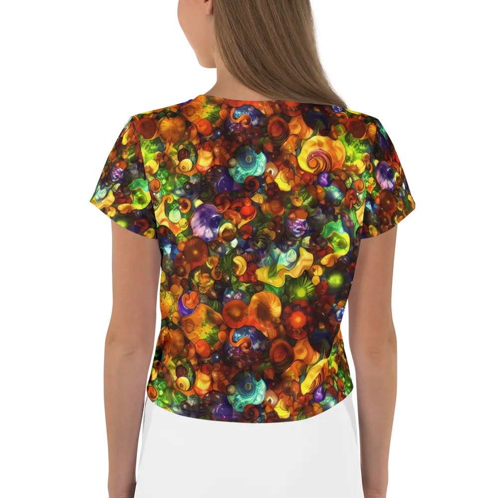 Spirals of Splendor on Crop Tee — Back