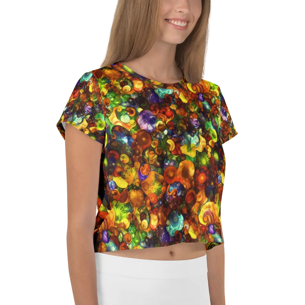 Spirals of Splendor on Crop Tee — Right