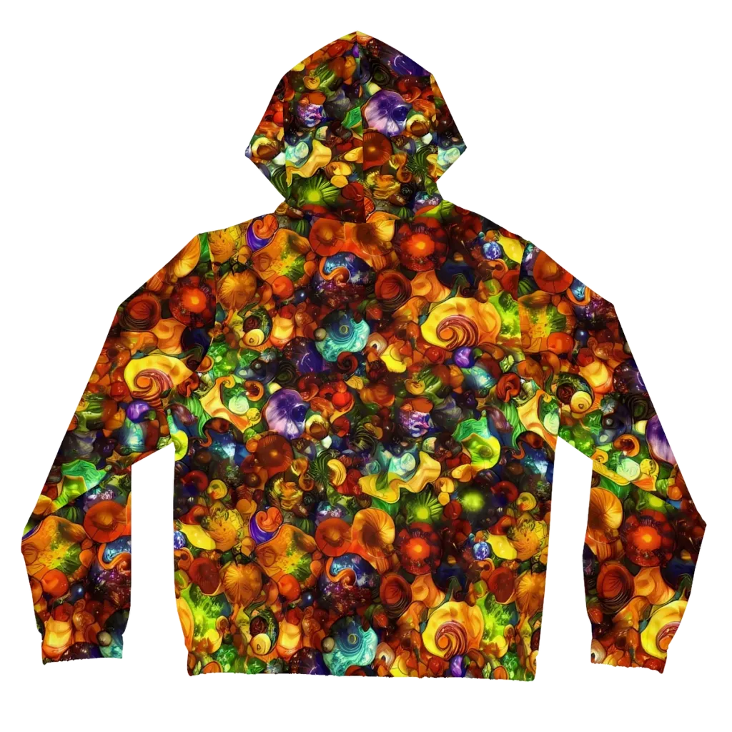 Spirals of Splendor on Women's Full-Zip Hoodie — Back