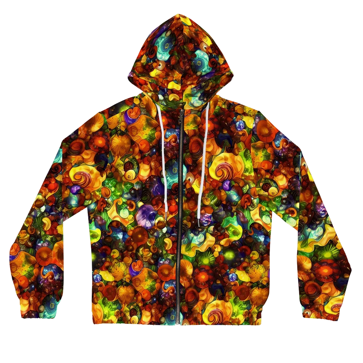 Spirals of Splendor on Women's Full-Zip Hoodie — Front
