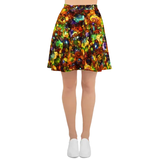 Spirals of Splendor on a Skater Skirt