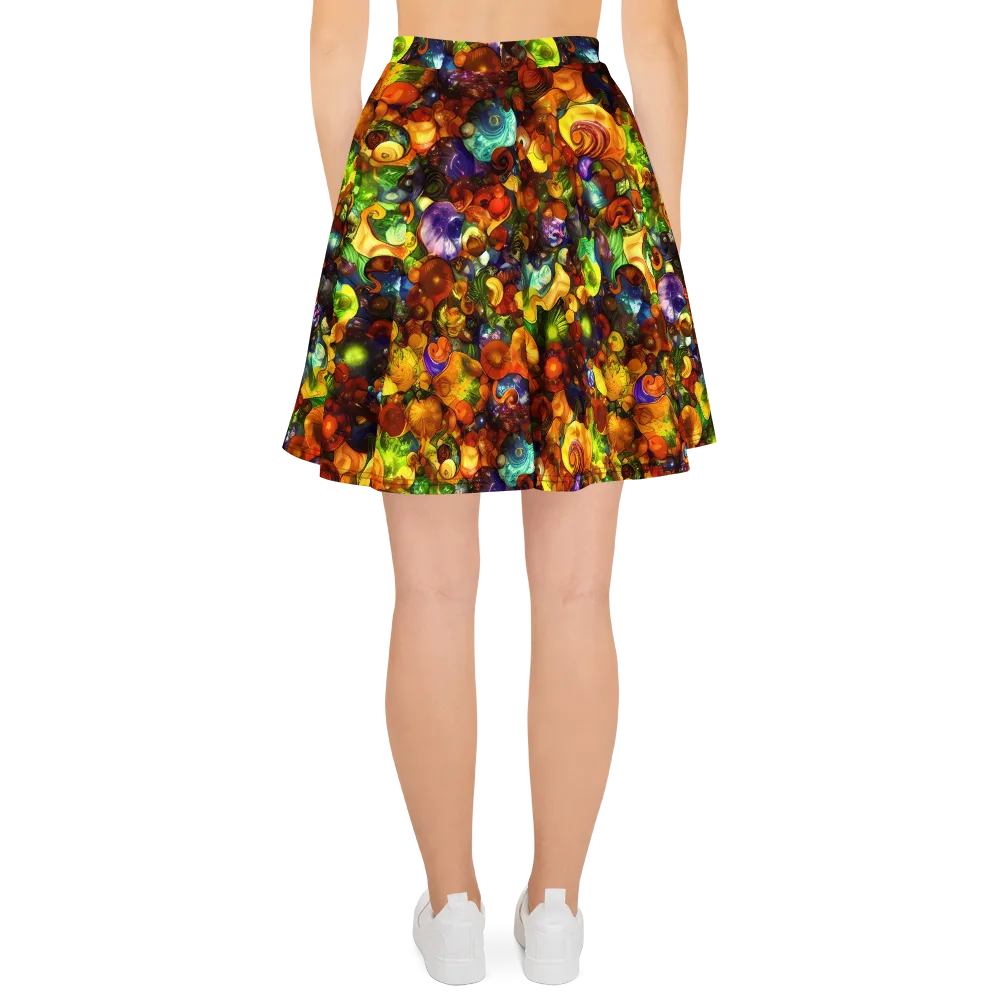 Spirals of Splendor on Skater Skirt — Back