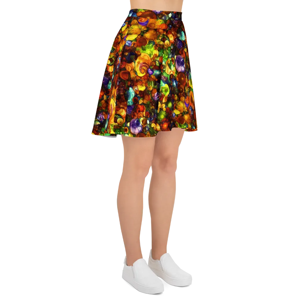Spirals of Splendor on Skater Skirt — Right