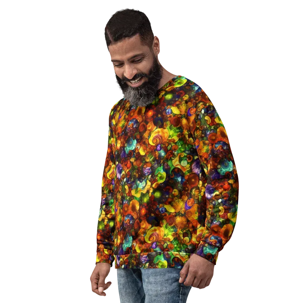 Spirals of Splendor on Sweatshirt — Left Front