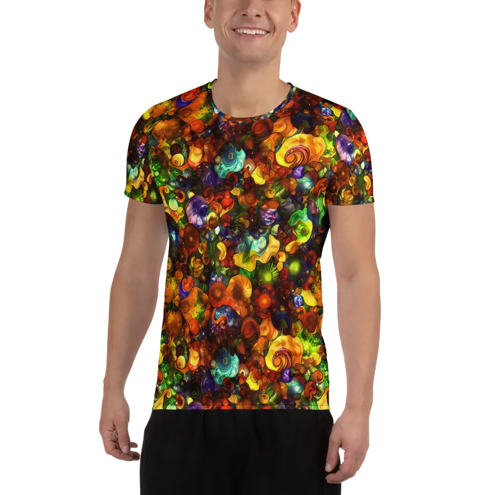Spirals of Splendor on Men's Athletic T-Shirt — Front