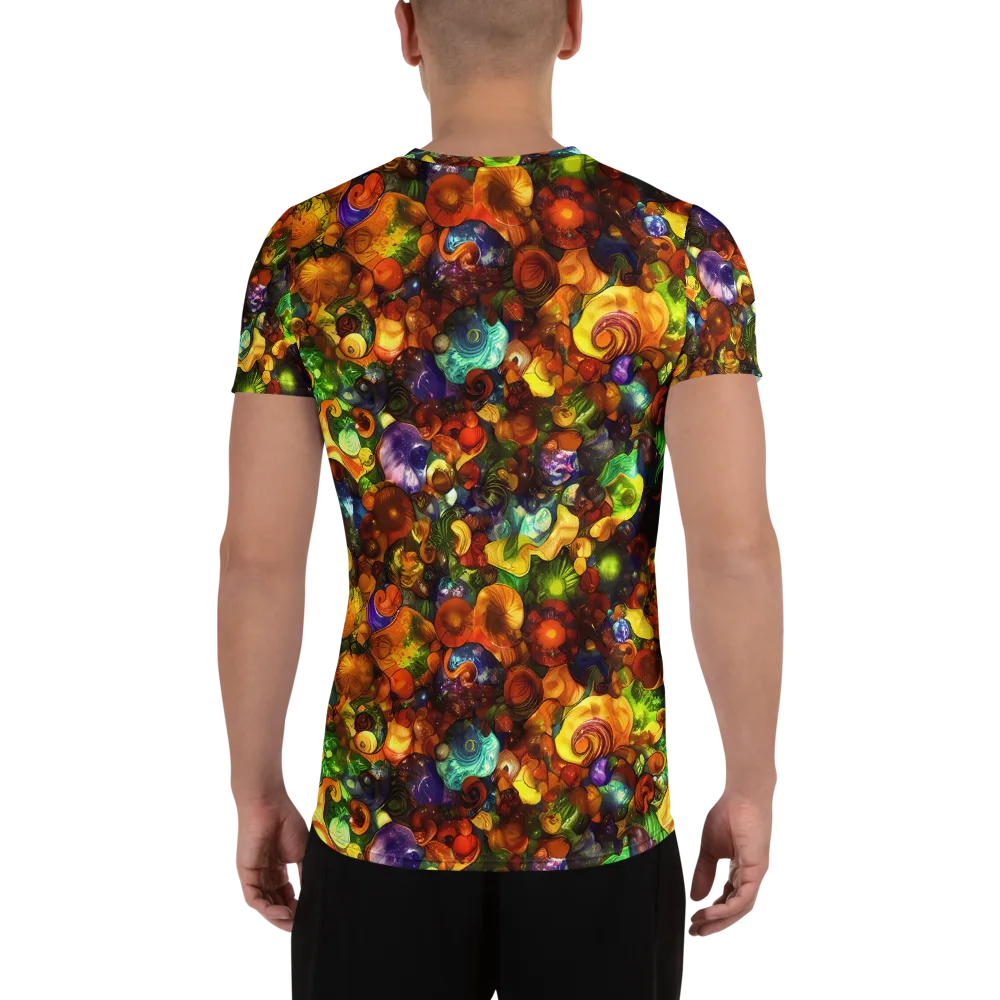 Spirals of Splendor on Men's Athletic T-Shirt — Back