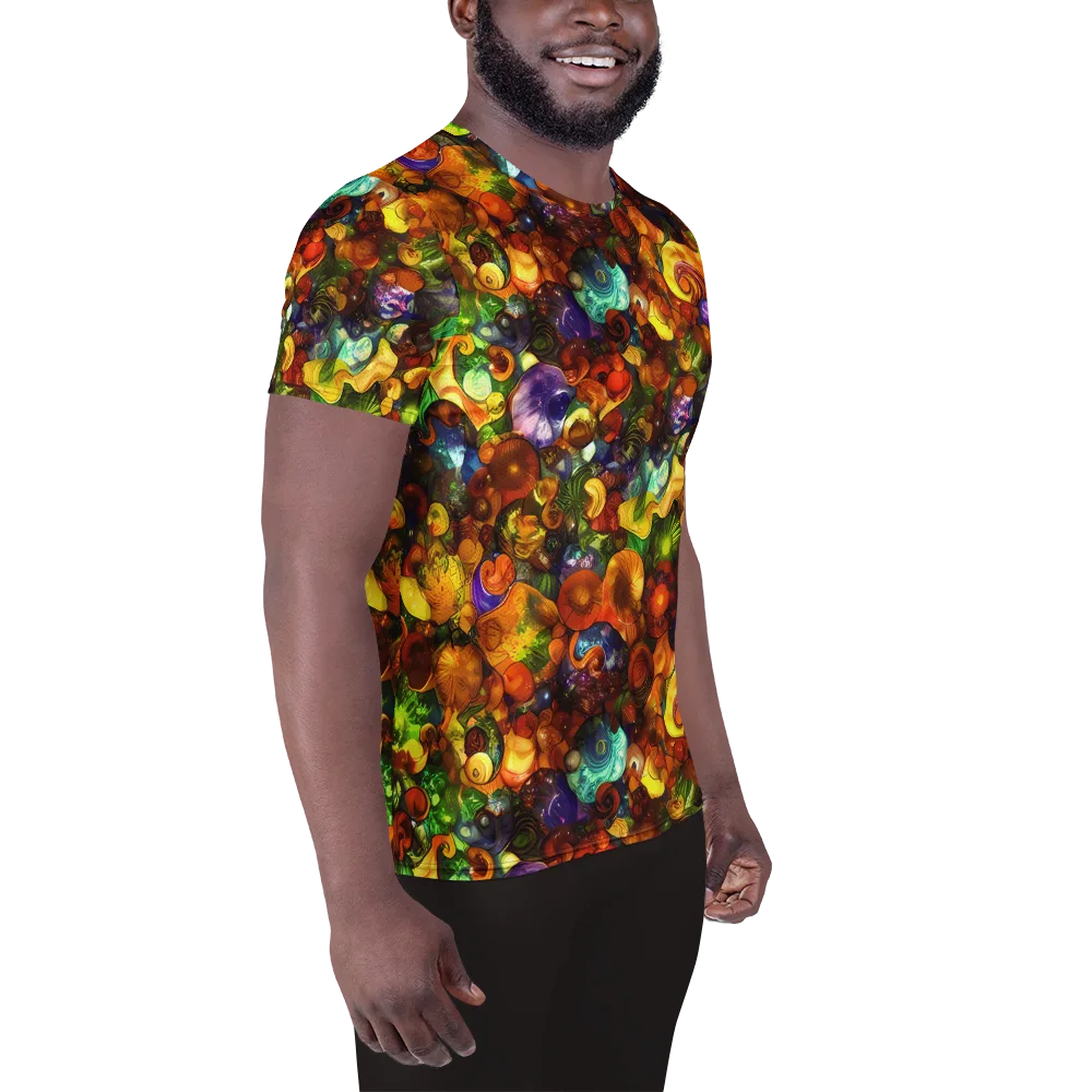 Spirals of Splendor on Men's Athletic T-Shirt — Right