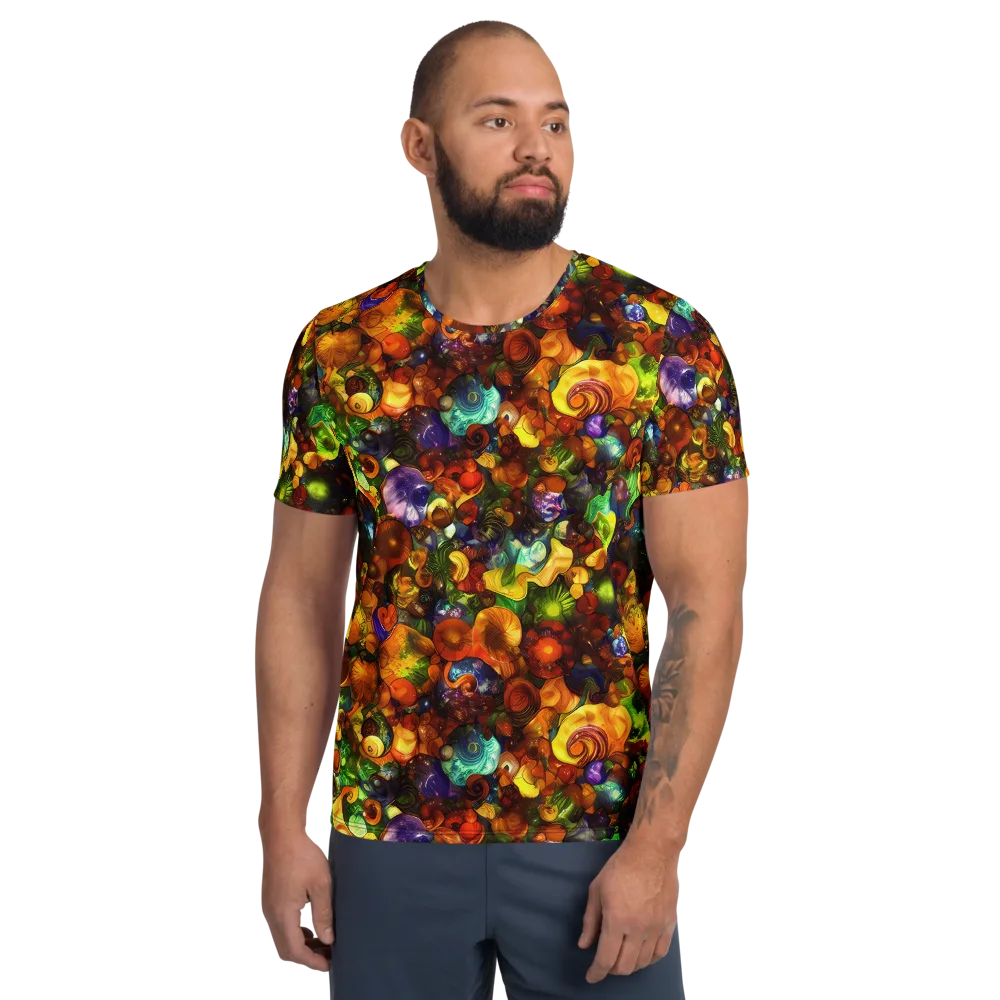 Spirals of Splendor on Men's Athletic T-Shirt — Front