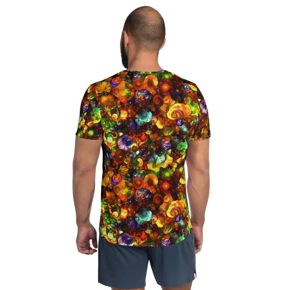 Spirals of Splendor on Men's Athletic T-Shirt — Back