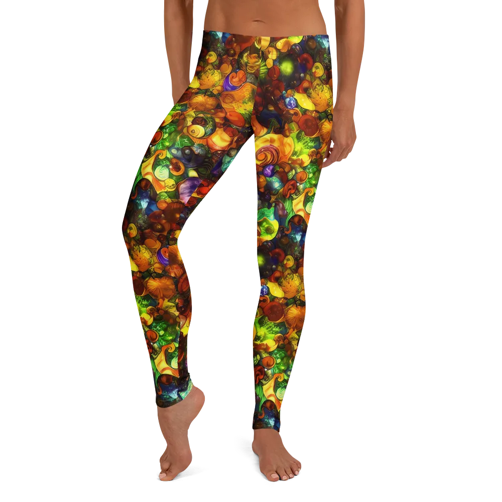 Spirals of Splendor on Leggings — Front