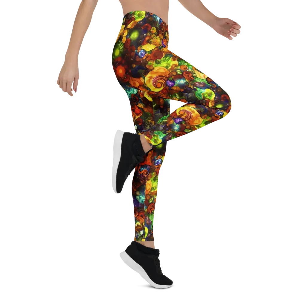 Spirals of Splendor on Leggings — Right