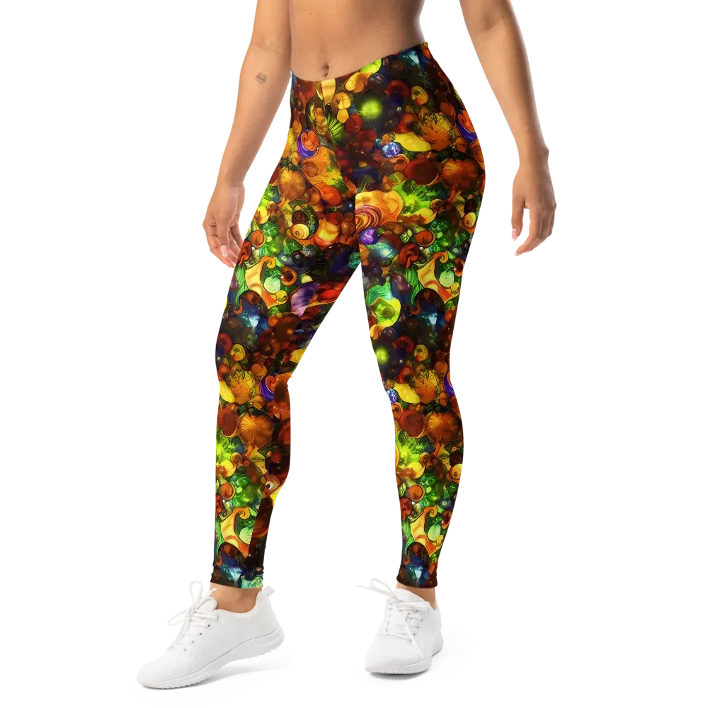 Spirals of Splendor on Leggings — Left Front