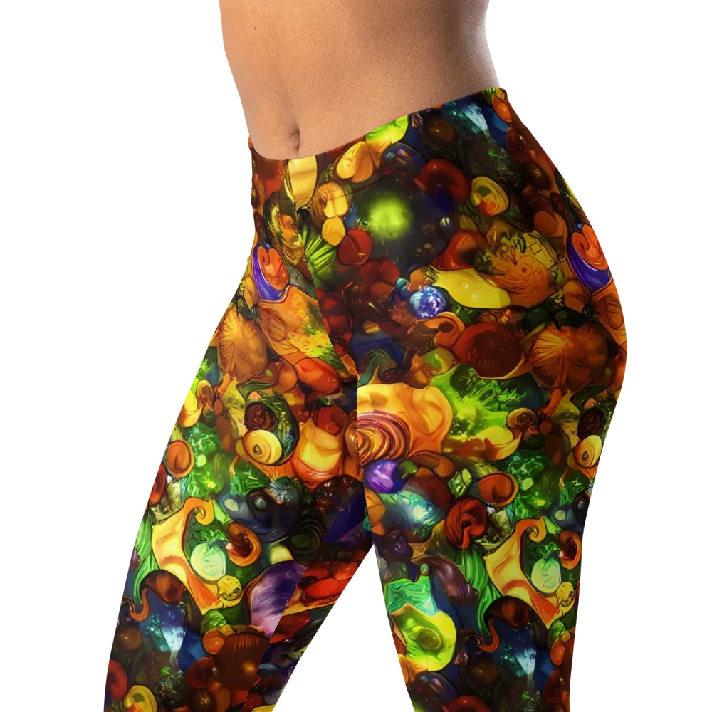 Spirals of Splendor on Leggings — Left Front