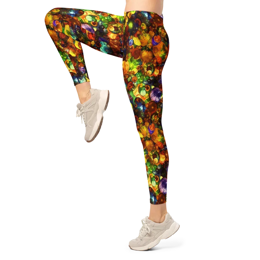 Spirals of Splendor on Leggings — Left