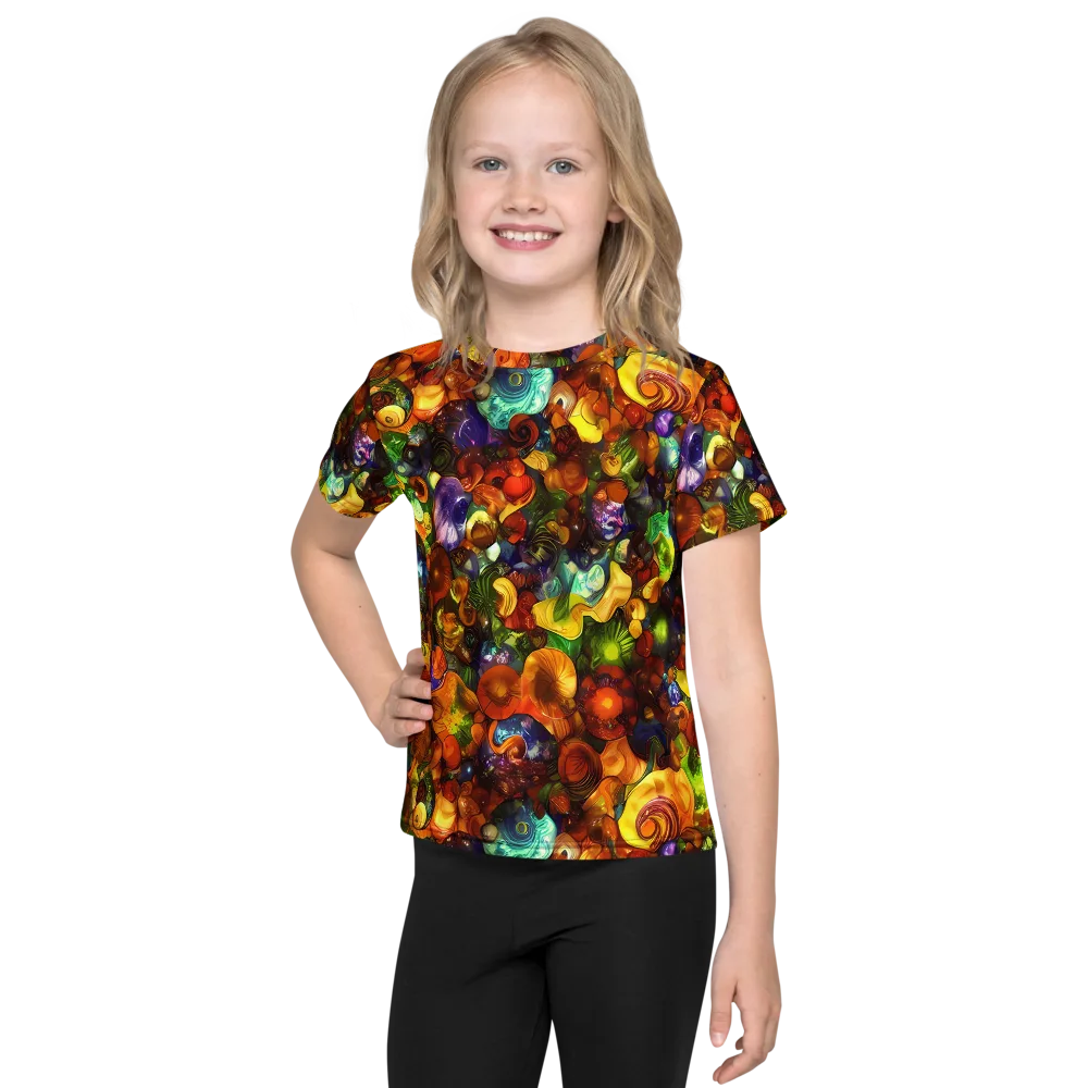 Spirals of Splendor on Kids Crew Neck T-Shirt — Front