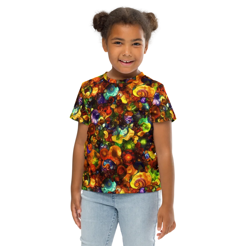 Spirals of Splendor on Kids Crew Neck T-Shirt — Front