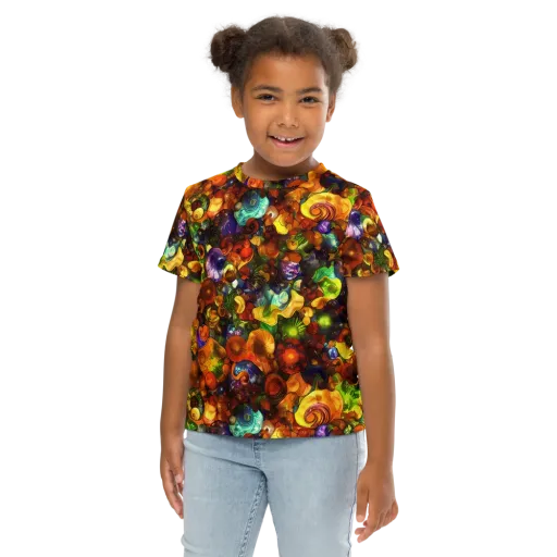 Spirals of Splendor on a Kids Crew Neck T-Shirt