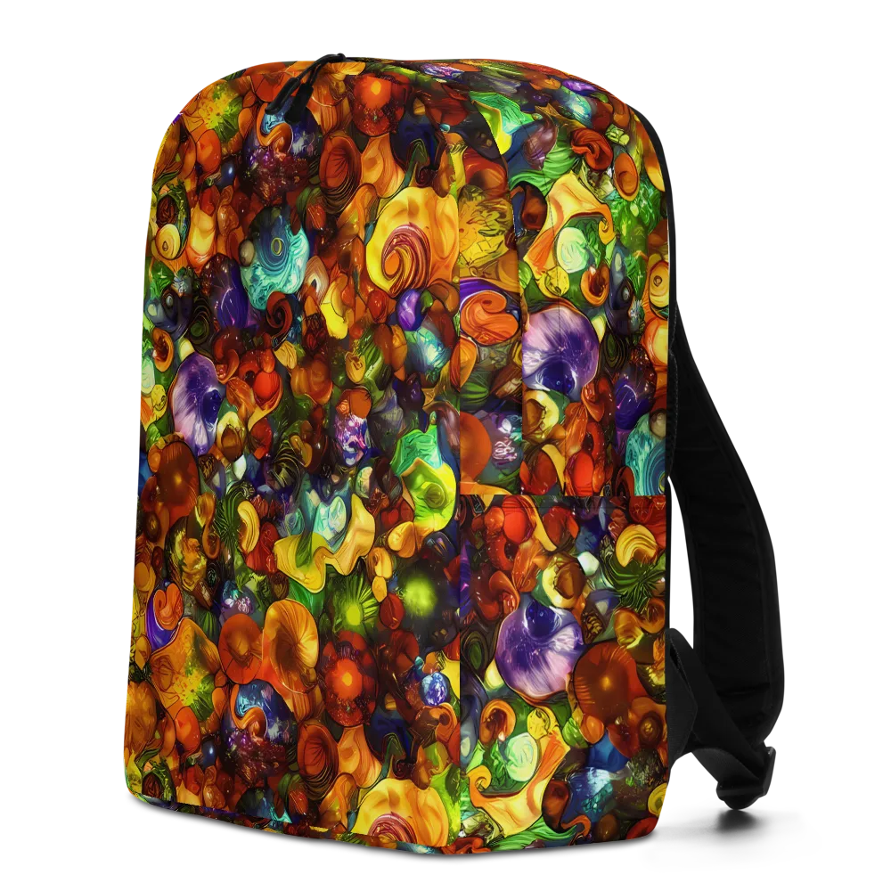 Spirals of Splendor on Minimalist Backpack — Left