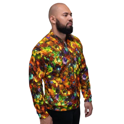 Spirals of Splendor on a Bomber Jacket