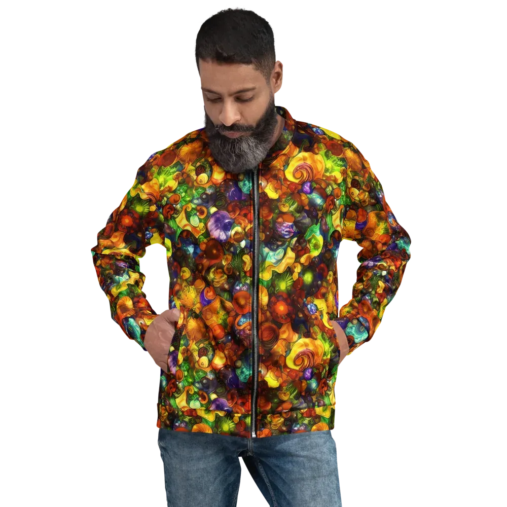 Spirals of Splendor on Bomber Jacket — Front