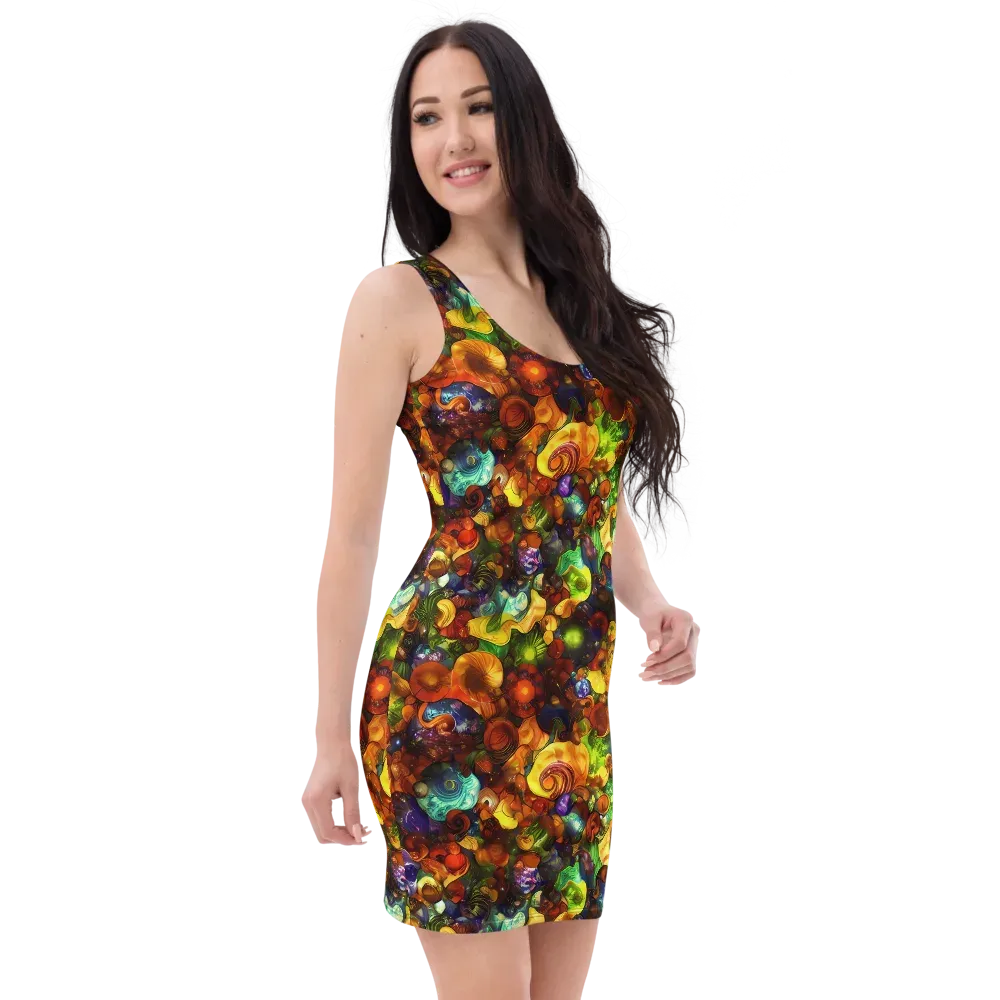 Spirals of Splendor on Bodycon Dress — Right Front